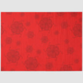 FTF Monochroom Tissuepapier in Rood (Voorkant)