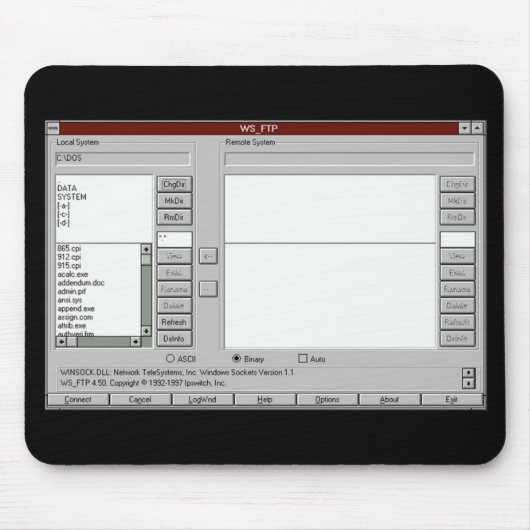 FTP circa 1997 - mousepad Muismat (Voorkant)