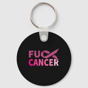Fu Cancer Fighter Pink Ribbon Borstkanker Aware Sleutelhanger
