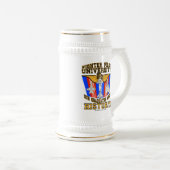 FU Custom Beer Stein w/call-teken Bierpul (Voorkant rechts)