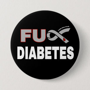 FU Diabetes Ronde Button 7,6 Cm