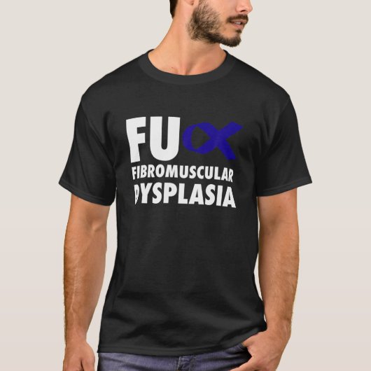 FU Fibromusculaire dysplasie Blue Ribbon - MKZ T-shirt (Voorkant)