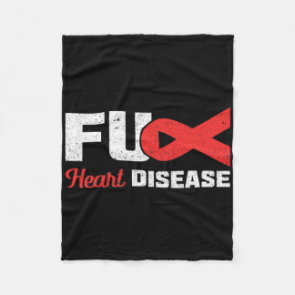 Fu Hartziekte Cardioloog Hartziekte Bewustzijn Fleece Deken