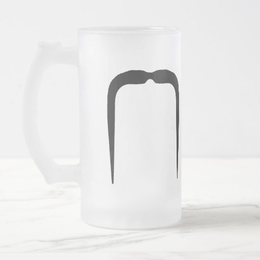 Fu Manchu Mustache Matglas Bierpul (Links)