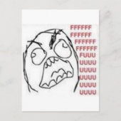FU Rage Comic Briefkaart (Voorkant)