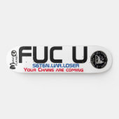 FU SATAN Skateboard (Horizontaal)
