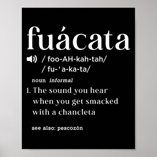 Fuacata Definition Funny Cuban Miami Cuban Cuba Hi Poster (Voorkant)