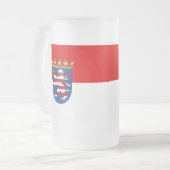 Fůag of Hesse Frosted Glass Beer Mug (Devant gauche)