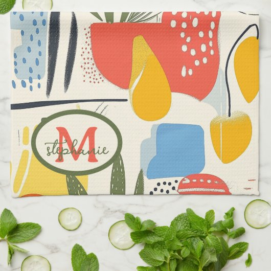 Fuavism Style Levendige kleuren Tuin Pot Theedoek (Gevouwen)