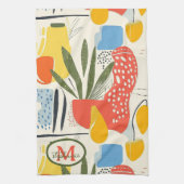 Fuavism Style Levendige kleuren Tuin Pot Theedoek (Verticaal)