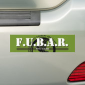 FUBAR bumpersticker (Op auto)