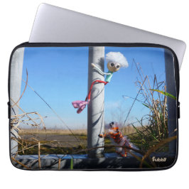 Fubby fantasie, op de vlucht voor een dier. laptop sleeve