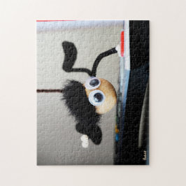 Fubby hangend als de scene van Tom Cruise. Legpuzzel