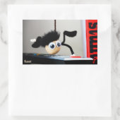 Fubby hangend als de scene van Tom Cruise. Rechthoekige Sticker (Tas)