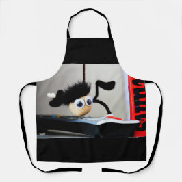 Fubby hangend als de scene van Tom Cruise. Schort