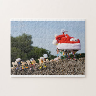 Fubby met kerstmuts avontuur. legpuzzel