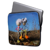 Fubby paartje dat romantisch verliefd zitten. laptop sleeve (Voorkant Links)