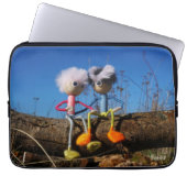 Fubby paartje dat romantisch verliefd zitten. laptop sleeve (Voorkant)