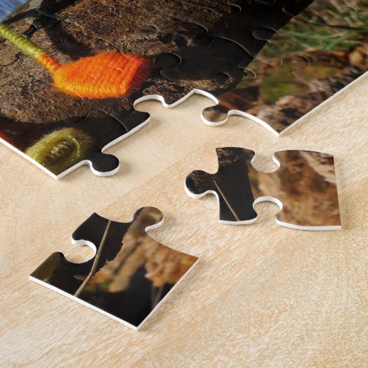 Fubby paartje dat romantisch verliefd zitten. legpuzzel (Zijkant)