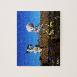 Fubby's die elkaars valentijn zijn. legpuzzel