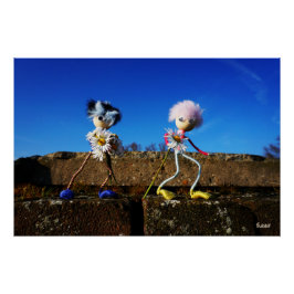 Fubby's die elkaars Valentijn zijn. Perfect Poster