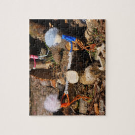 Fubby's die hout zagen. legpuzzel