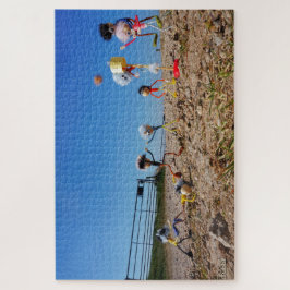 Fubby's die korfballen, winnen of verliezen. legpuzzel