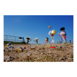 Fubby's die korfballen, winnen of verliezen. perfect poster