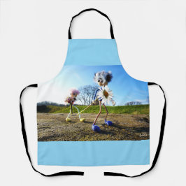 Fubby's in natuur met madeliefjes. schort