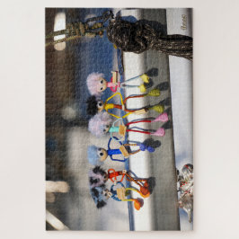 Fubby's 'New York construction workers' pose. Legpuzzel