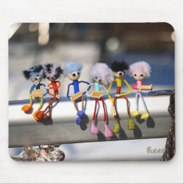 Fubby's op giek in 'Manhatten' poster. Muismat