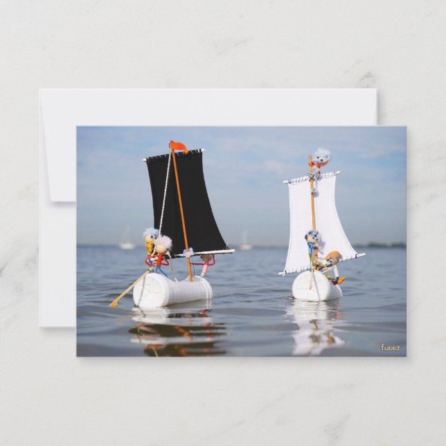 Fubby's op zee tegen plastic vervuiling. (Voorkant)