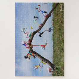 Fubby's skating and performing stunts. legpuzzel