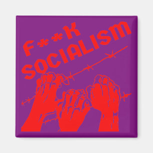 Fuc> Barb Wire socialisme #USAPatriotGraphics © Magneet