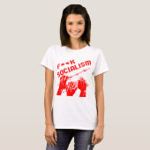 Fuc>| Barb Wire socialisme #USAPatriotGraphics © T-shirt (Voorkant volledig)