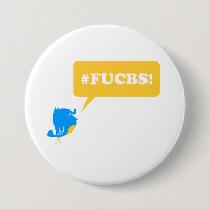 #FUCBS! knoop Ronde Button 7,6 Cm