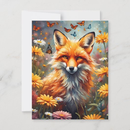 Fuchs auf der Wiese Notitiekaartje (Voorkant)