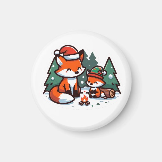 Fuchs Familie Magneet (Voorkant)