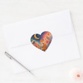 Fuchs im Sternengarten Hart Sticker (Envelop)