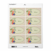 Fuchs im Wald Etiket (Full Sheet)