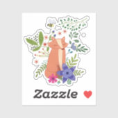 Fuchs im Wald Sticker (Vel)