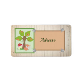 Fuchs unterm Baum Etiket