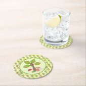 Fuchs unterm Baum  Ronde Kartonnen Onderzetter (Insitu)