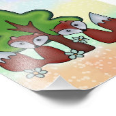 Füchse mit Baum  Fotodruck Foto Afdruk (Hoek)