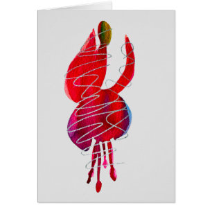 Fuchsia abstraite aquarelle florale