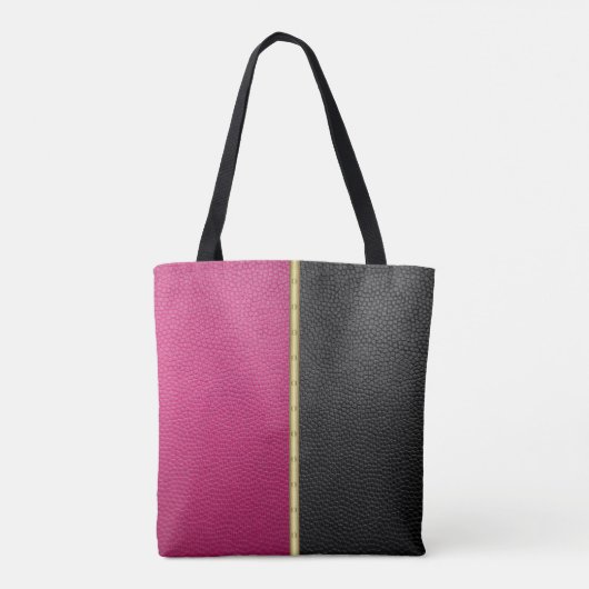 Fuchsia and Black met Gold Draagtas (Achterkant)