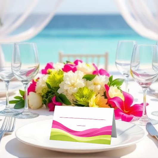 Fuchsia and Lime Green Wedding