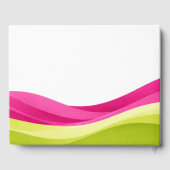 Fuchsia and Lime Green Wedding Gastenboek (Achterkant)