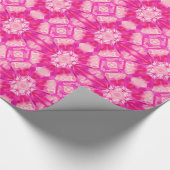 Fuchsia and Pastel Pink Tie Dye Pattern Cadeaupapier (Hoek)