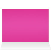 Fuchsia and Turquoise Floral Table Number Kaart (Binnen Horizontaal (Boven))